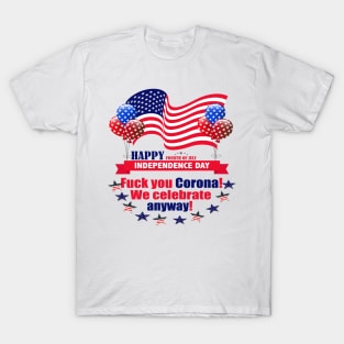 Independence Day Happy Corona T-Shirt